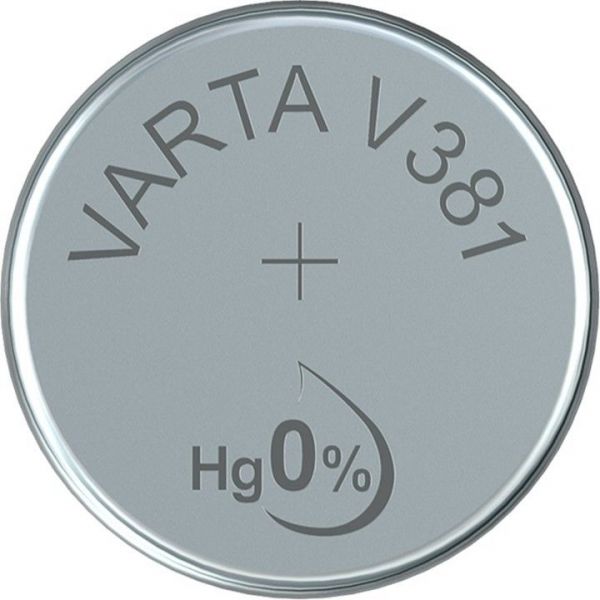 Silberoxid-Knopfzelle Typ SR55 / V381 von Varta